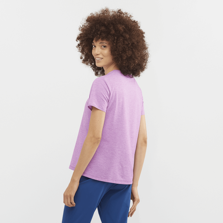 Women's Short Sleeve T-Shirt Essential Tencel Sparkling Grape