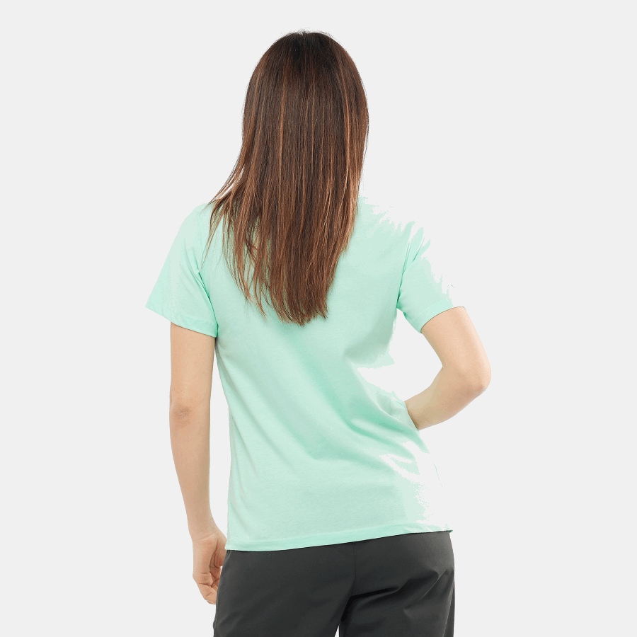 Women's Short Sleeve T-Shirt Outlife Big Logo Beach Glass