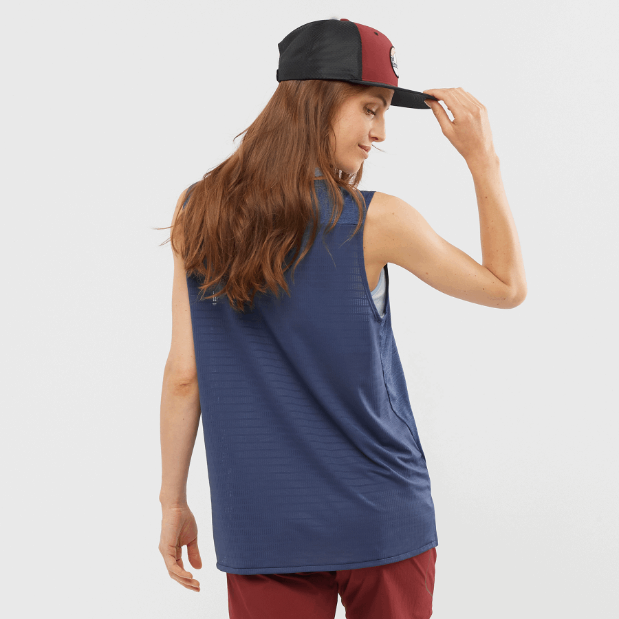 Women's Tank Outline Summer Mood Indigo